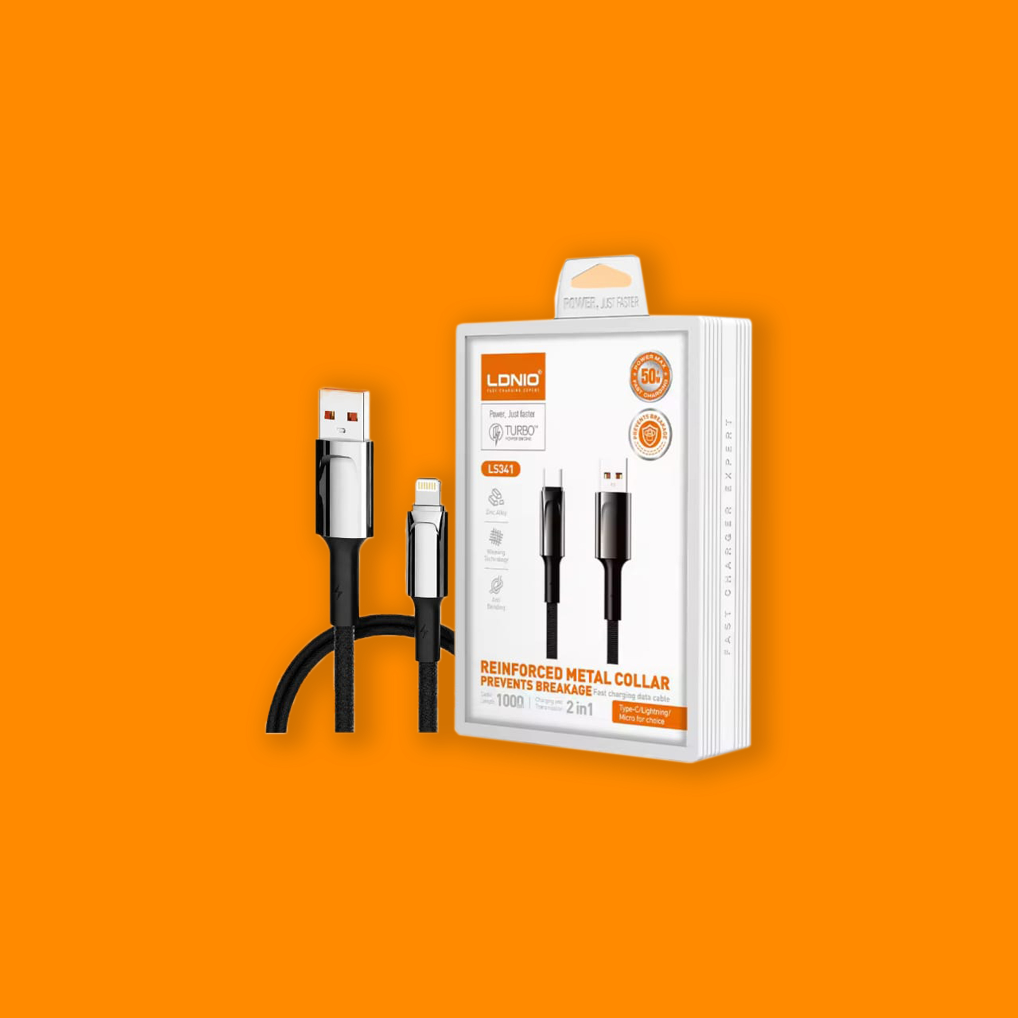 C-IP Fast Charging Cable Baseus Discolor