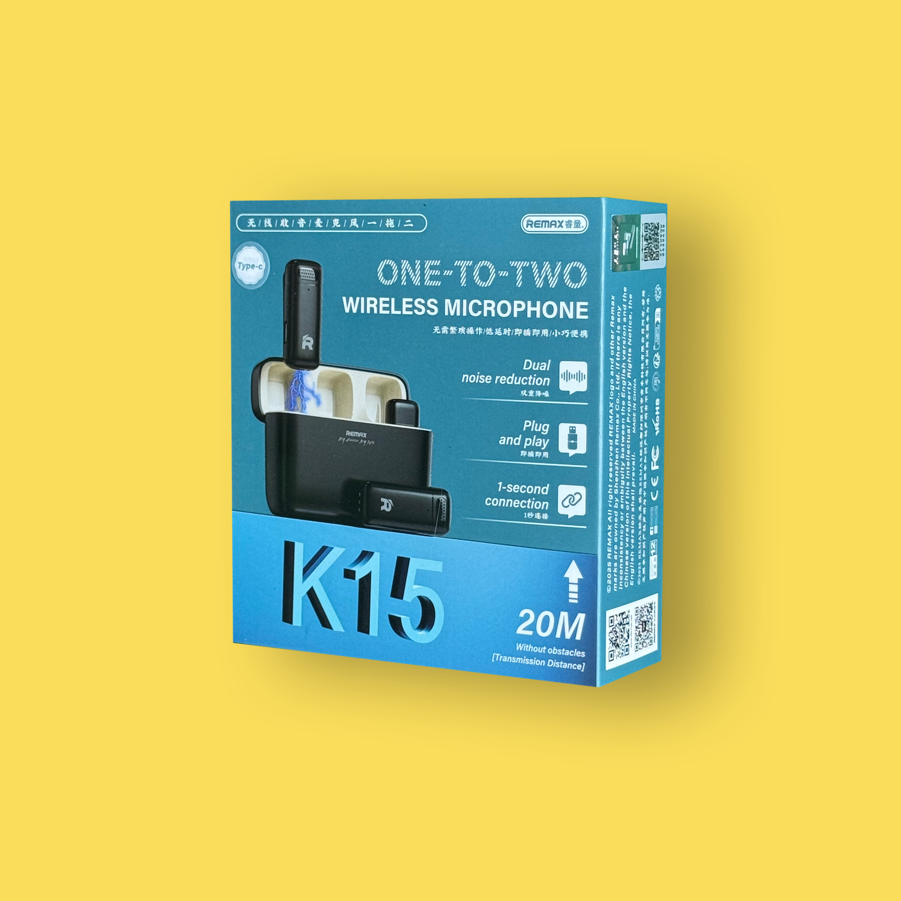 K15 Type C Wireless 20M Mic